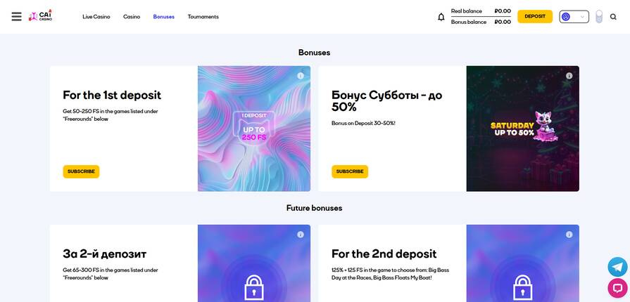Онлайн казино Cat бонусы