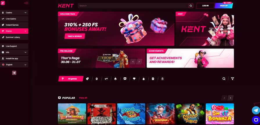 Онлайн казино Kent