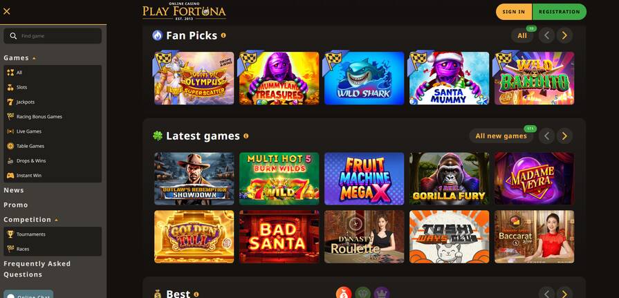 Play Fortuna азартные игры