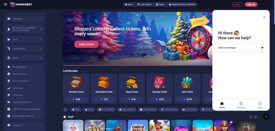 Онлайн казино Ramenbet поддержка