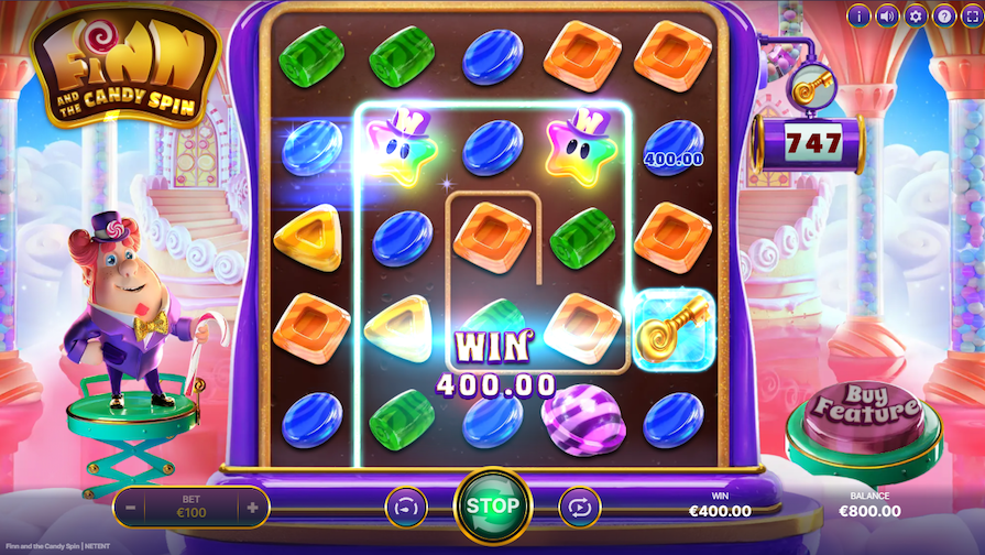 Дизайн игры Finn and the Candy Spin