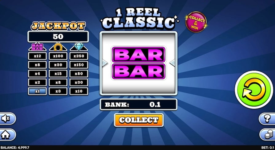 Дизайн игры 1 Reel - Classic
