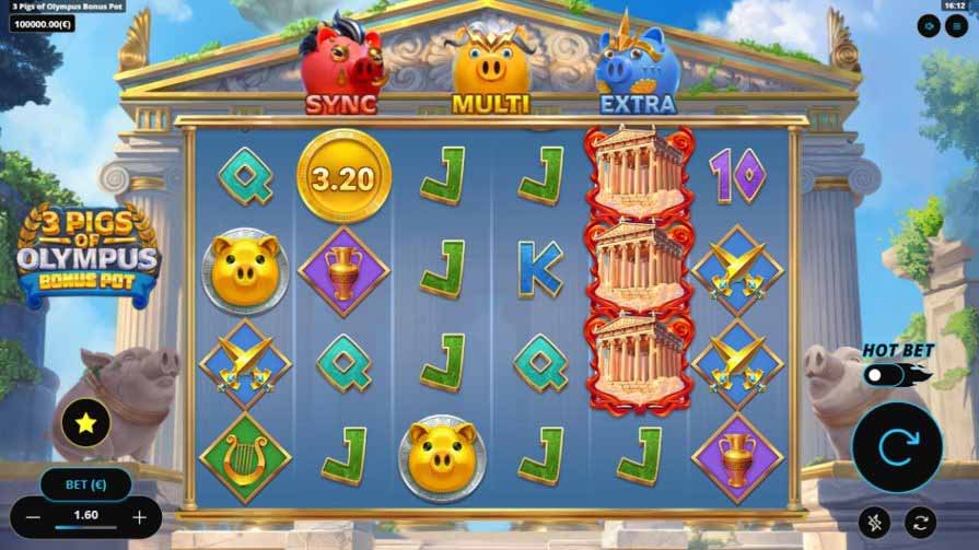 3 Pigs of Olympus Bonus Pot