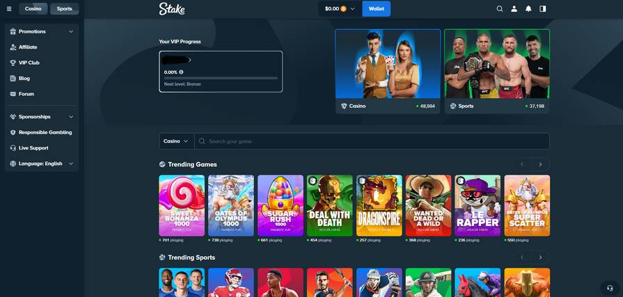 Онлайн казино Stake