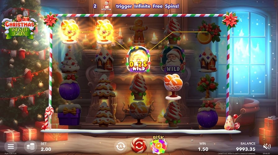 Дизайн игры Christmas Infinite Gifts