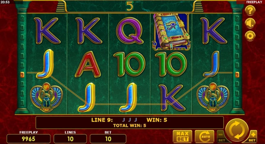 Дизайн игры Book of Pharao