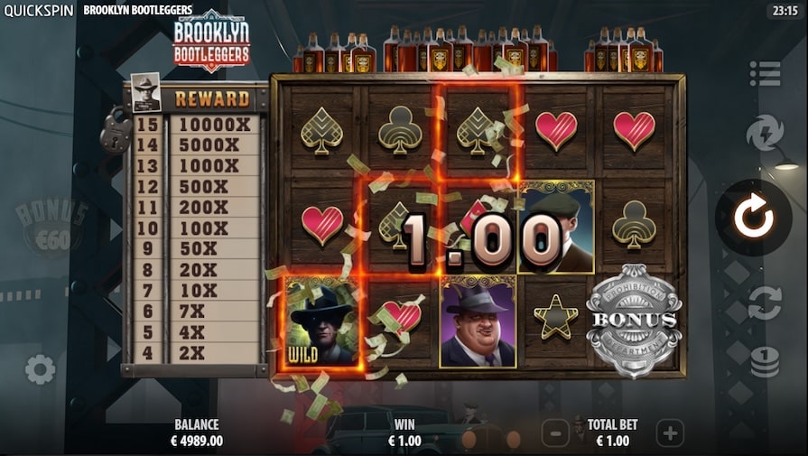 Дизайн игры Brooklyn Bootleggers