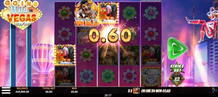 Дизайн игры Going Wild in Vegas Wild Fight