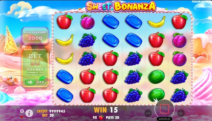 Дизайн игры Sweet Bonanza
