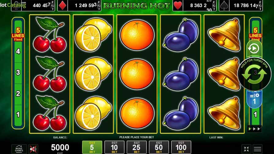 Слот Burning Hot