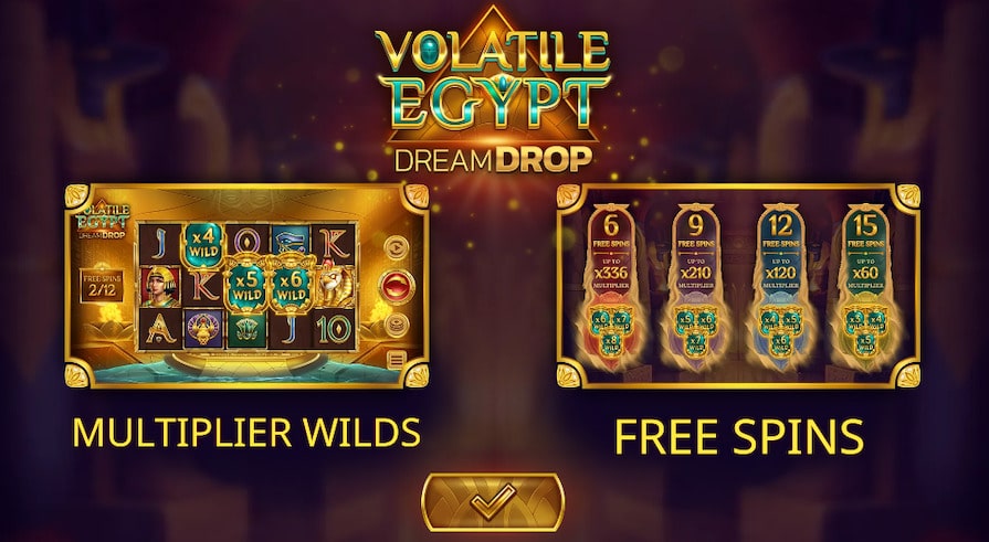 Бесплатная игра в Volatile Egypt Dream Drop
