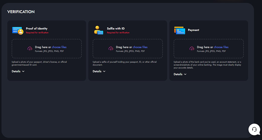 верификация в martin casino