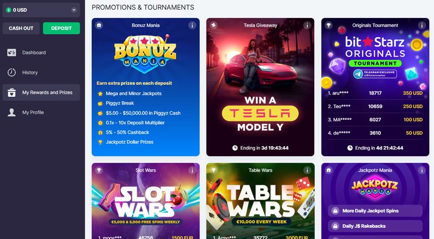 Онлайн казино BitStarz бонусы