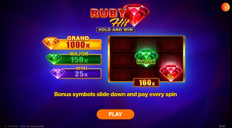 Демо Ruby Hit: Hold and Win
