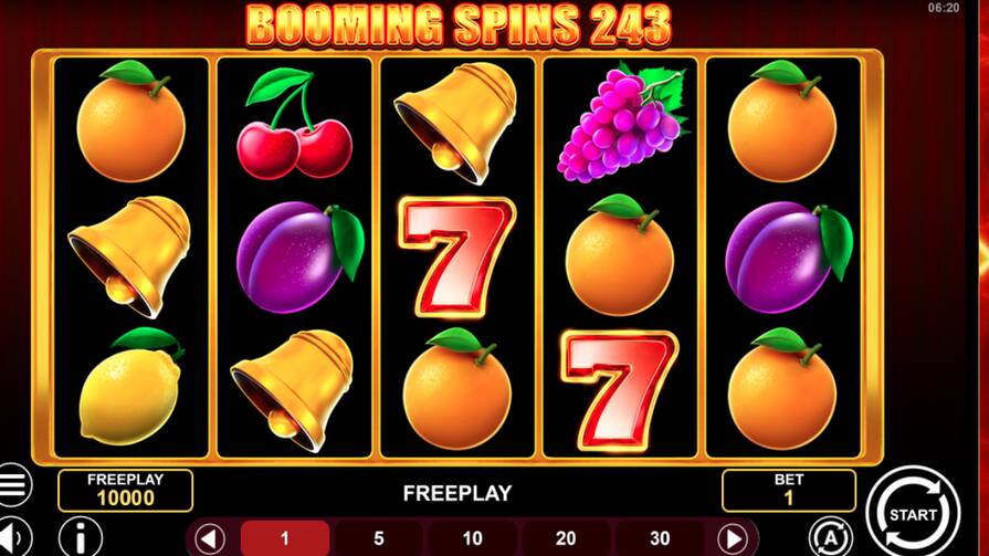 Слот Booming Spins 243