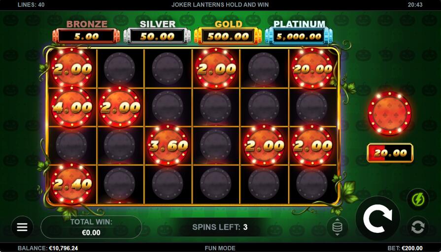 Joker Lanterns Hold and Win