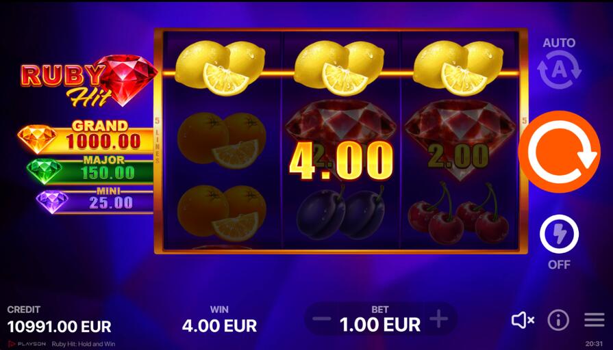 Ruby Hit: Hold and Win