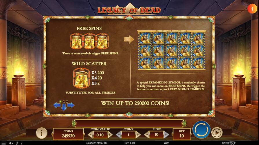 Legacy of Dead бонусы