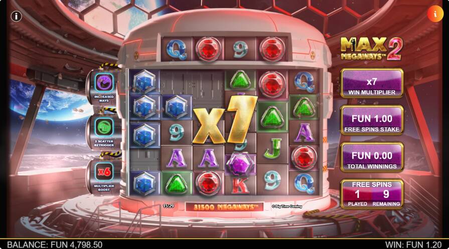 Max Megaways 2 бонусы