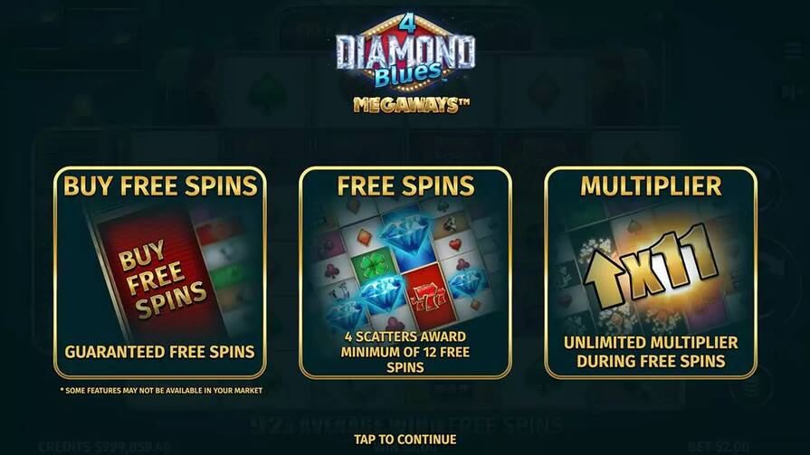 Слот 4 Diamond Blues Megaways