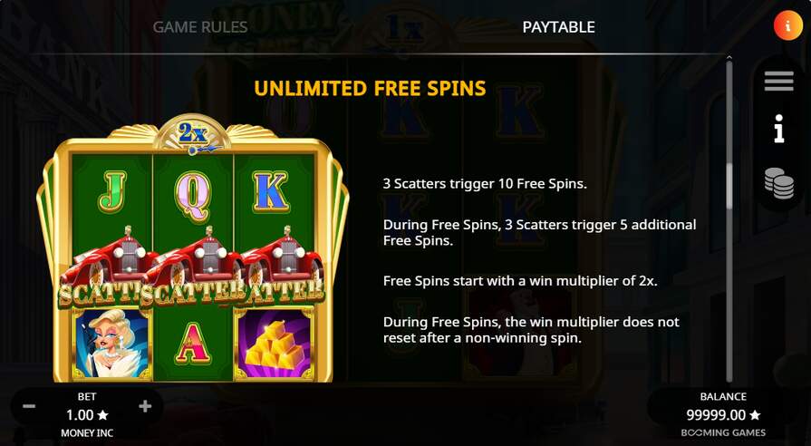 Money Inc бонусы