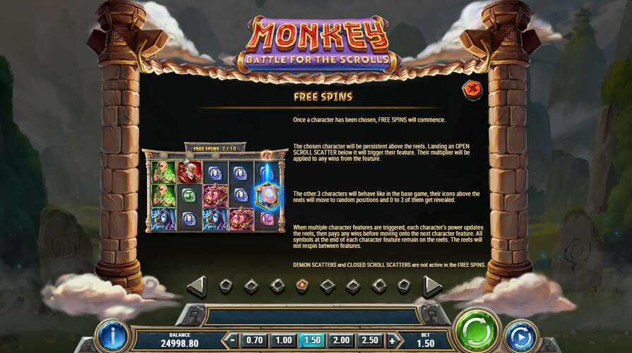 Бонусы в Monkey: Battle for the Scrolls