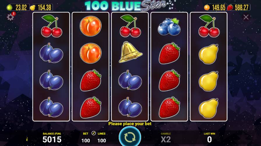 Слот 100 Blue Star