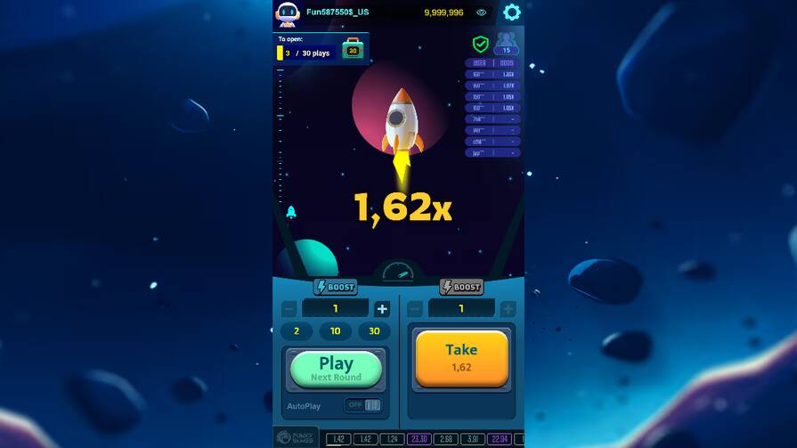 Краш-игра Cash or Crash 2