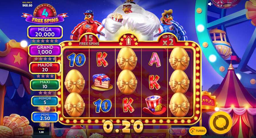 Бонусная игра в слоте Big Rich Turkeys