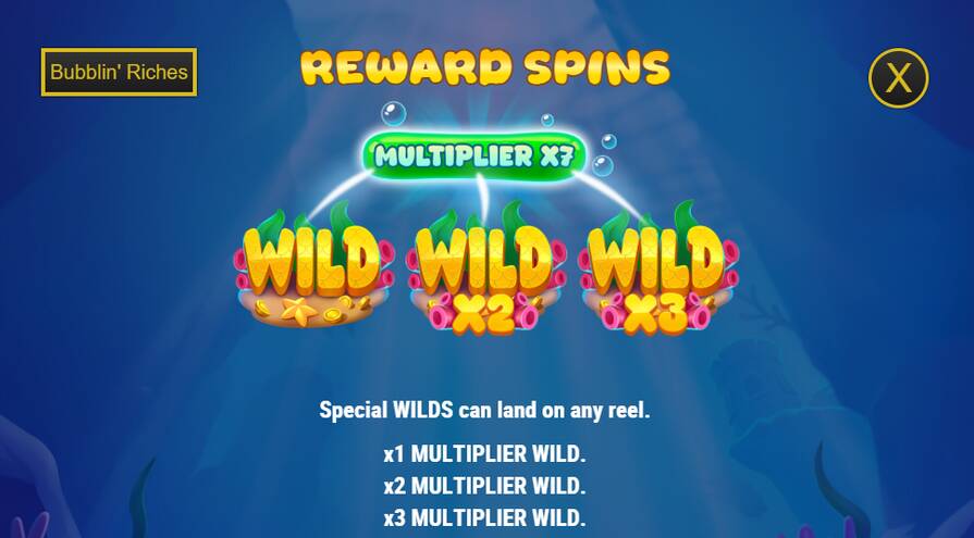 Слот Bubblin' Riches бонусы