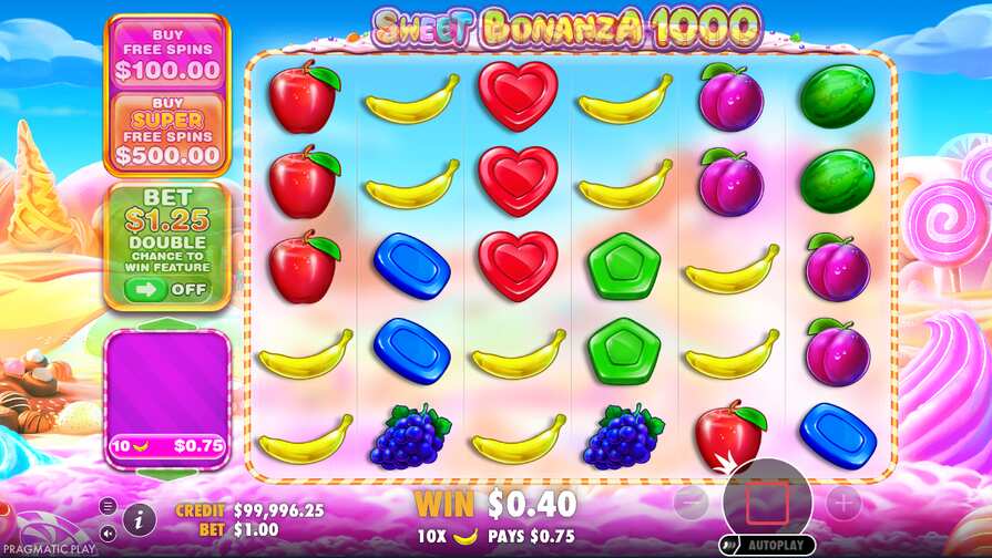 Дизайн Sweet Bonanza 1000