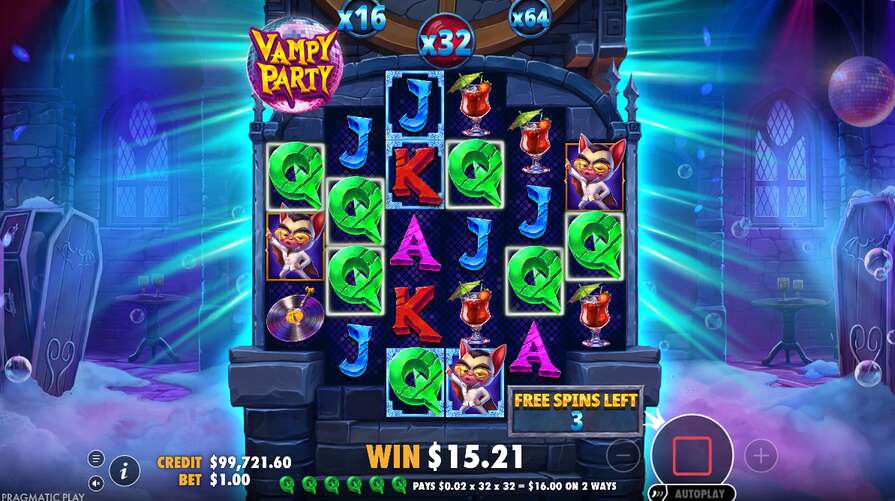 Бонусы в Vampy Party