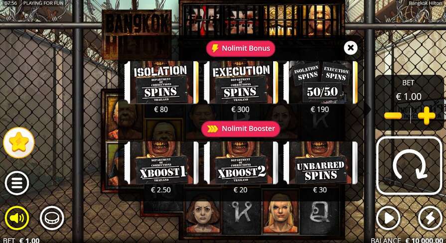 Бонусы в Bangkok Hilton